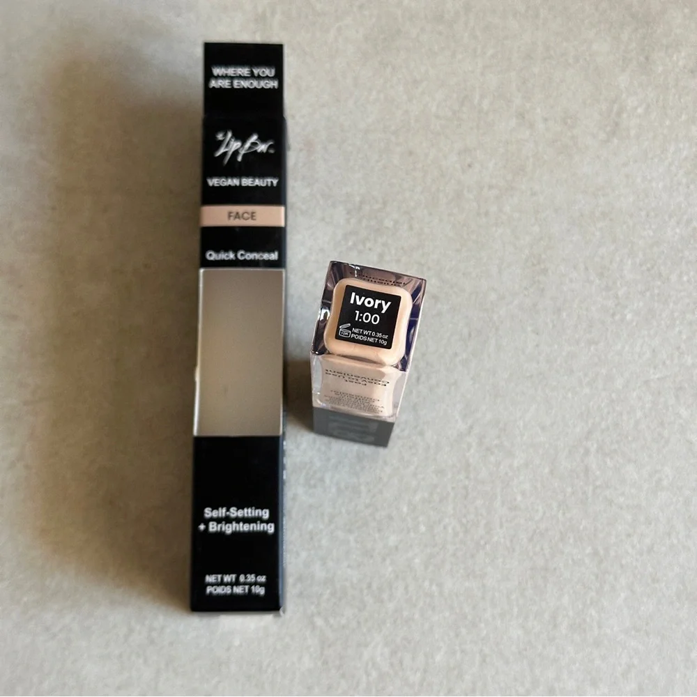 The Lip Bar Quick Conceal Caffeine Concealer - Ivory Self-Setting & Brightening